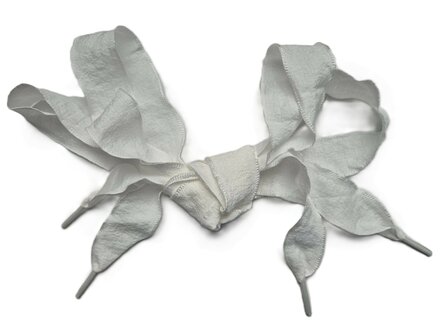 Veters lint zacht creme ruit 25mm - 120cm