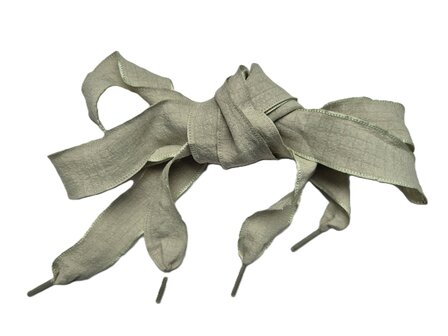 Veters lint zacht mosgroen ruit 25mm - 120cm