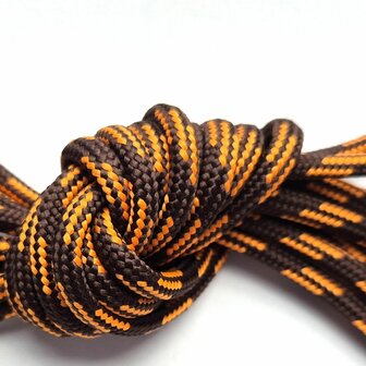 Veters bruin-oranje rond 5mm