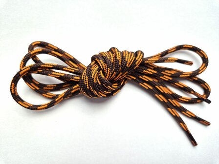 Veters bruin-oranje rond 5mm