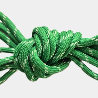 Veters groen-wit rond 120cm