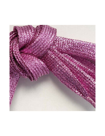 Veters glitter licht paars 10mm - 110cm