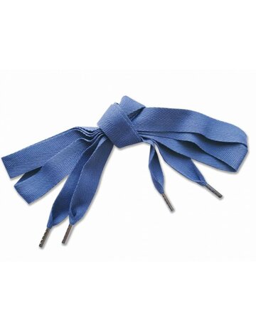 Veters katoen blauw 22mm - 120cm