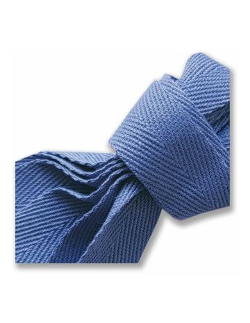 Veters katoen blauw 22mm - 120cm