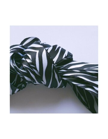 Veters zebra zwart-wit 10mm - 75cm (laatste paren)