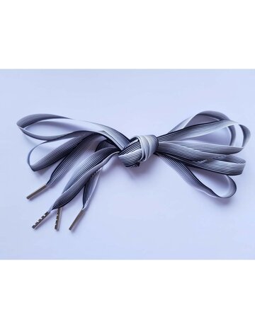 Veters lengtestreep wit-zwart 10mm