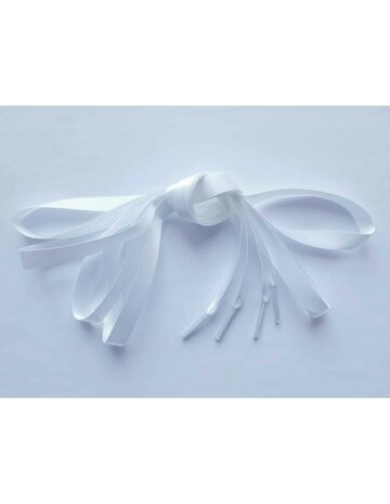 Veters satijn lint wit 10mm