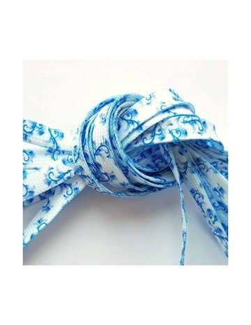 Veters Delfts blauw 8mm