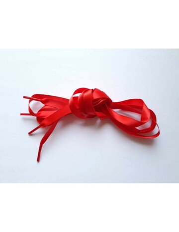 Veters satijn lint rood 10mm - 120cm