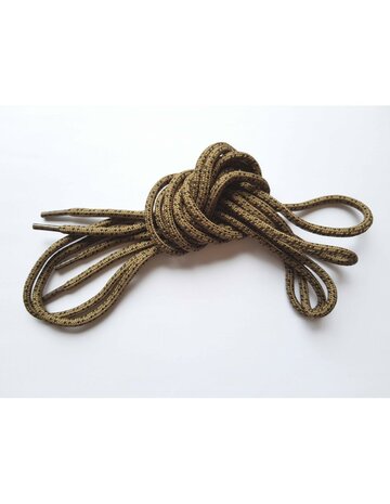 Veters kaki-zwart rond 150cm