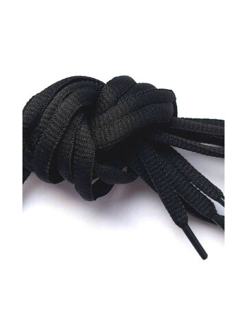 Veters zwart ovaal 6mm