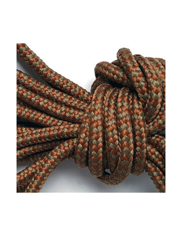Veters bruin-caramel rond 150cm