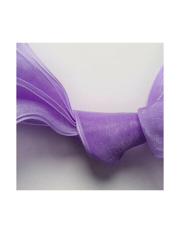 Veters organza lint lavendel 25mm - 120cm
