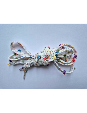 Veters pompoen multicolor 10mm - 110cm