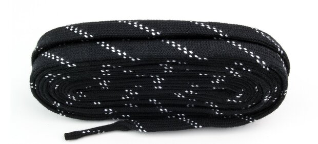 Veters zwart-wit 10mm - 275cm