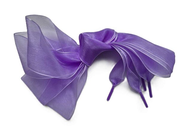 Veters organza lint lila 40mm - 120cm