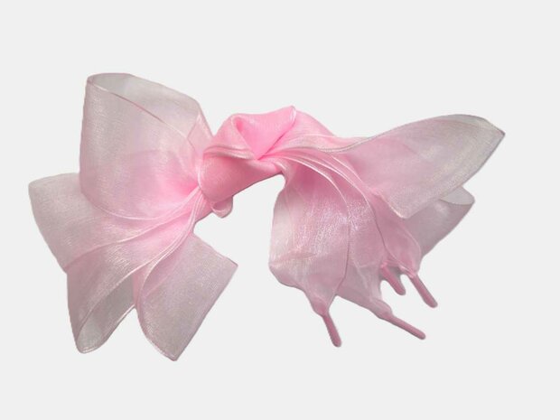 Veters organza lint lichtroze 40mm - 120cm