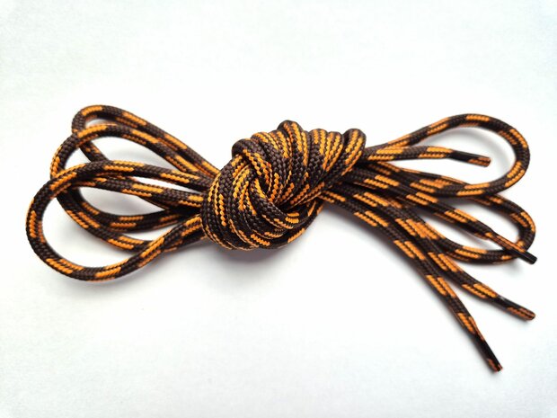 Veters bruin-oranje rond 5mm